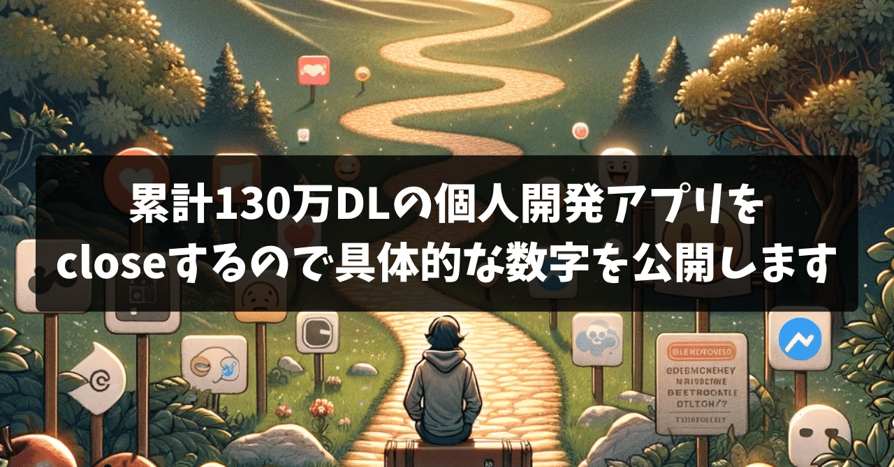 累計130万DLの個人開発アプリをcloseするので具体的な数字を公開します|にっしー