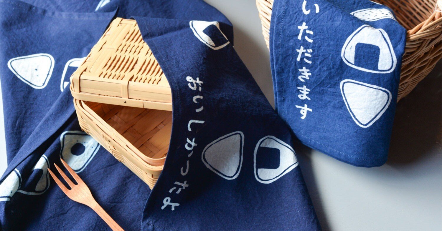 ギフトにも！藍染めのお弁当包み、全種類再入荷しています。｜くらし