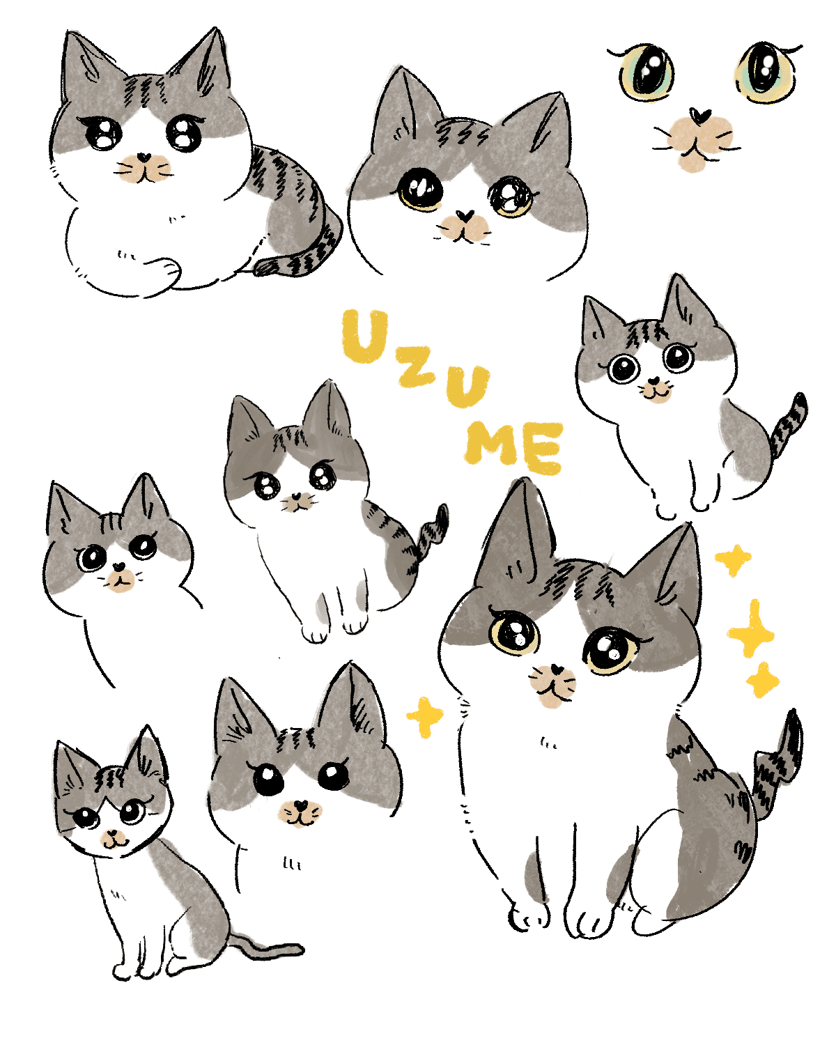 猫を描くってむずかしい｜ミツコ