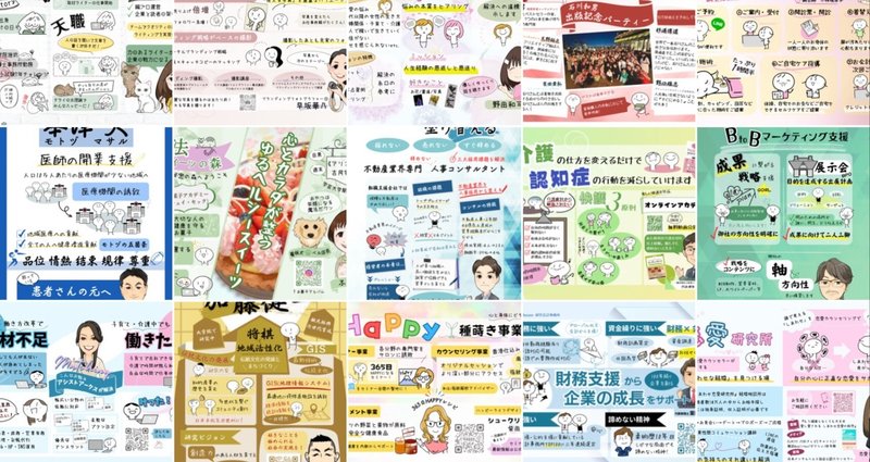 世界観を一枚絵に】自己紹介・サービス紹介グラレコ - イラスト