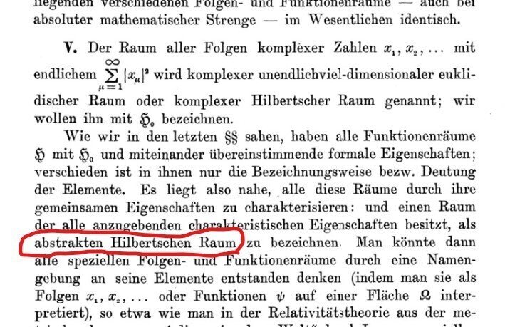 フォン・ノイマンによる論文「量子力学の数学的基礎付け」（1927
