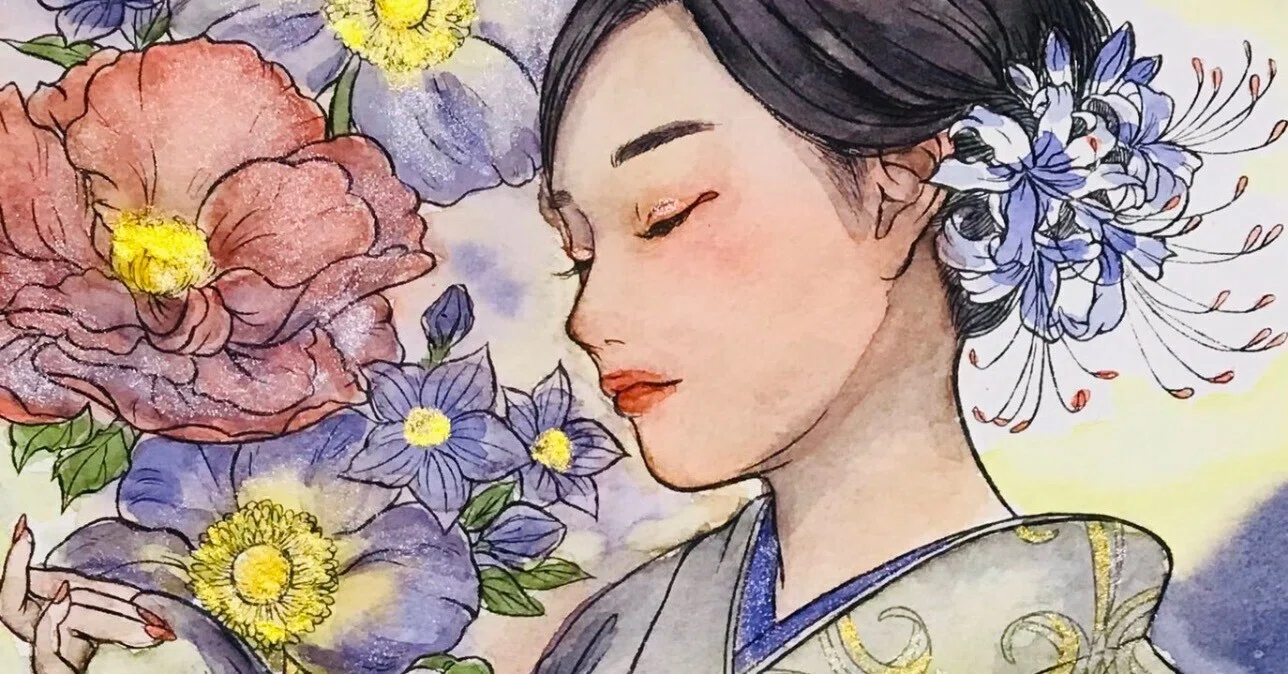 kaiteki ART 水彩塗り絵BOOK(塗り絵記録6、7、8)｜えいみ
