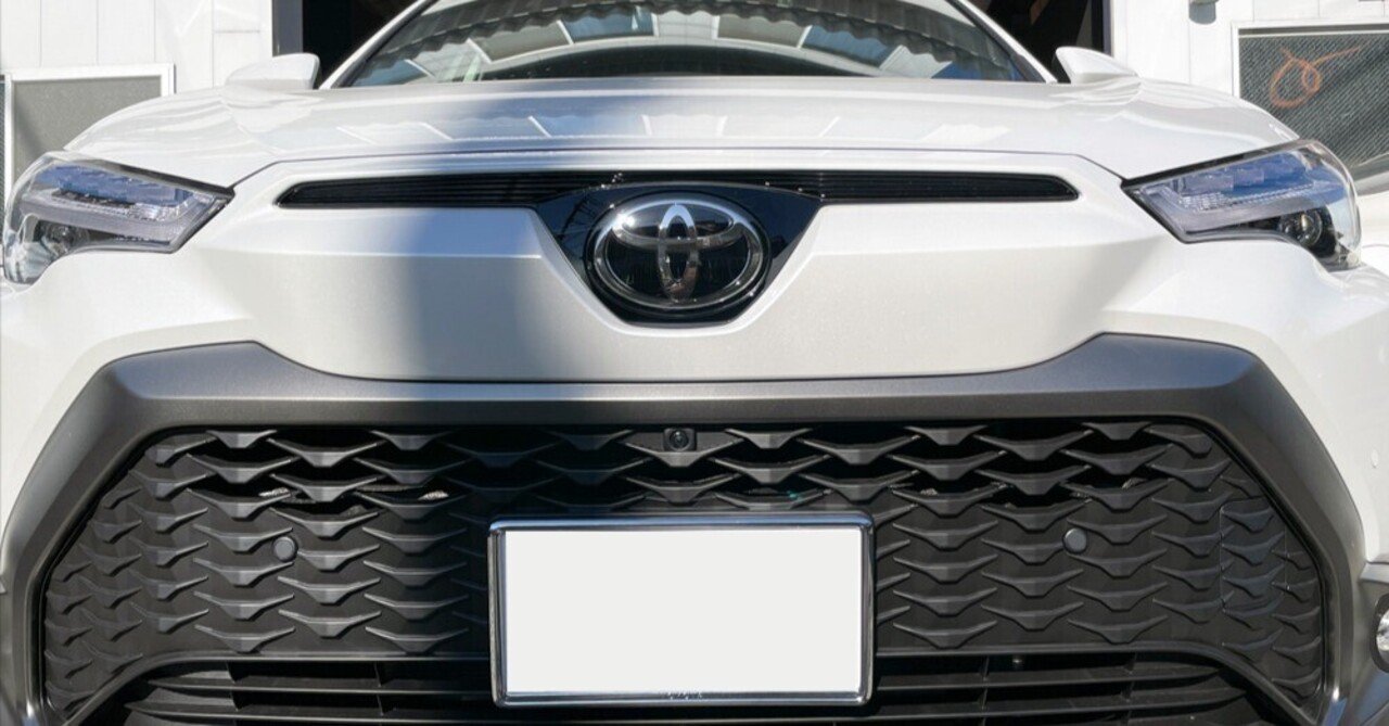 カローラクロス C-HR トヨタエンブレム 黒 純正 ミリ波レーダー