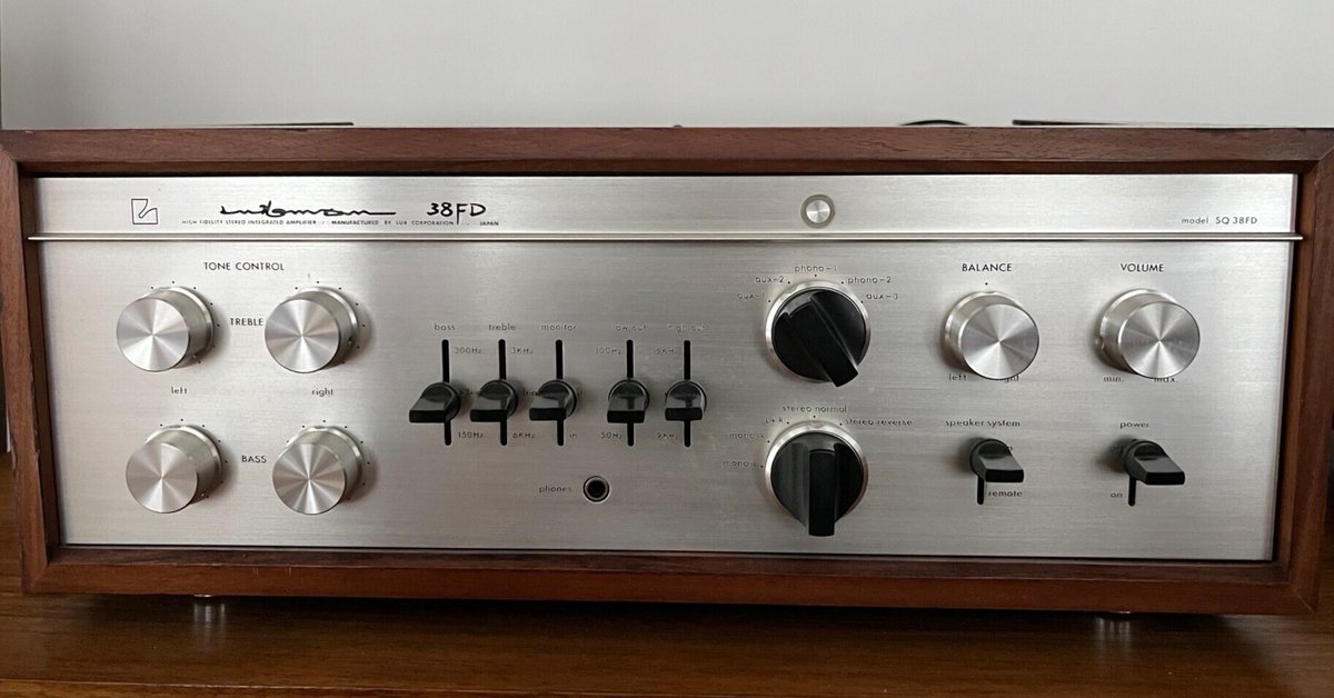 プリメインアンプ LUXMAN SQ38FD|Kanda Guitar Base 公式note プリメインアンプ LUXMAN SQ38FD|Kanda Guitar Base 公式note