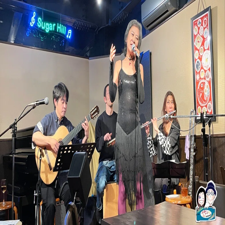 1/19(金)ボーカル沙邏 ギター外園健彦 フルート幸枝｜jazz&drinks