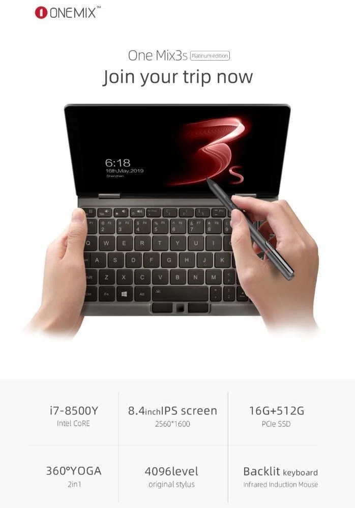 旅の相棒に最高！ コンパクトかつ驚異的に高性能な One-Netbook OneMix 