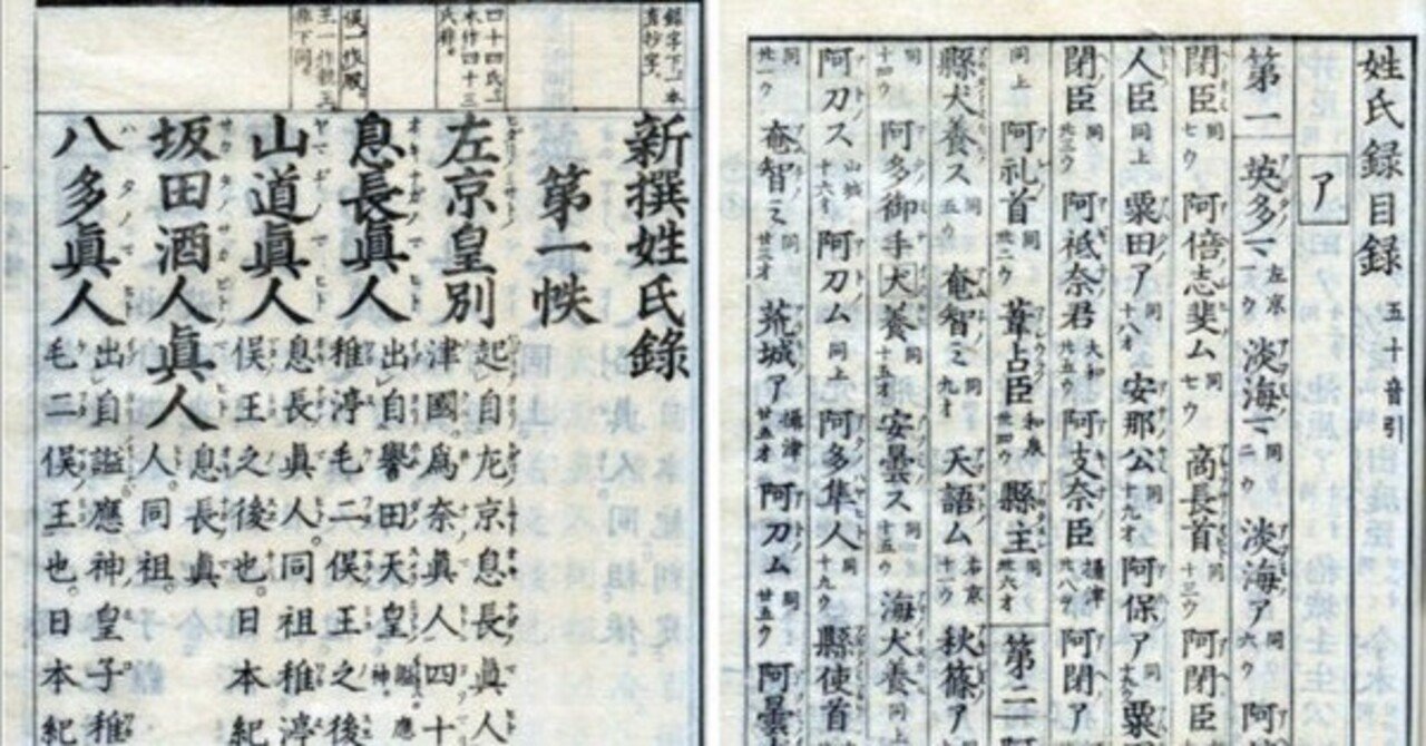 新撰姓氏録について｜ChatGPT古代史