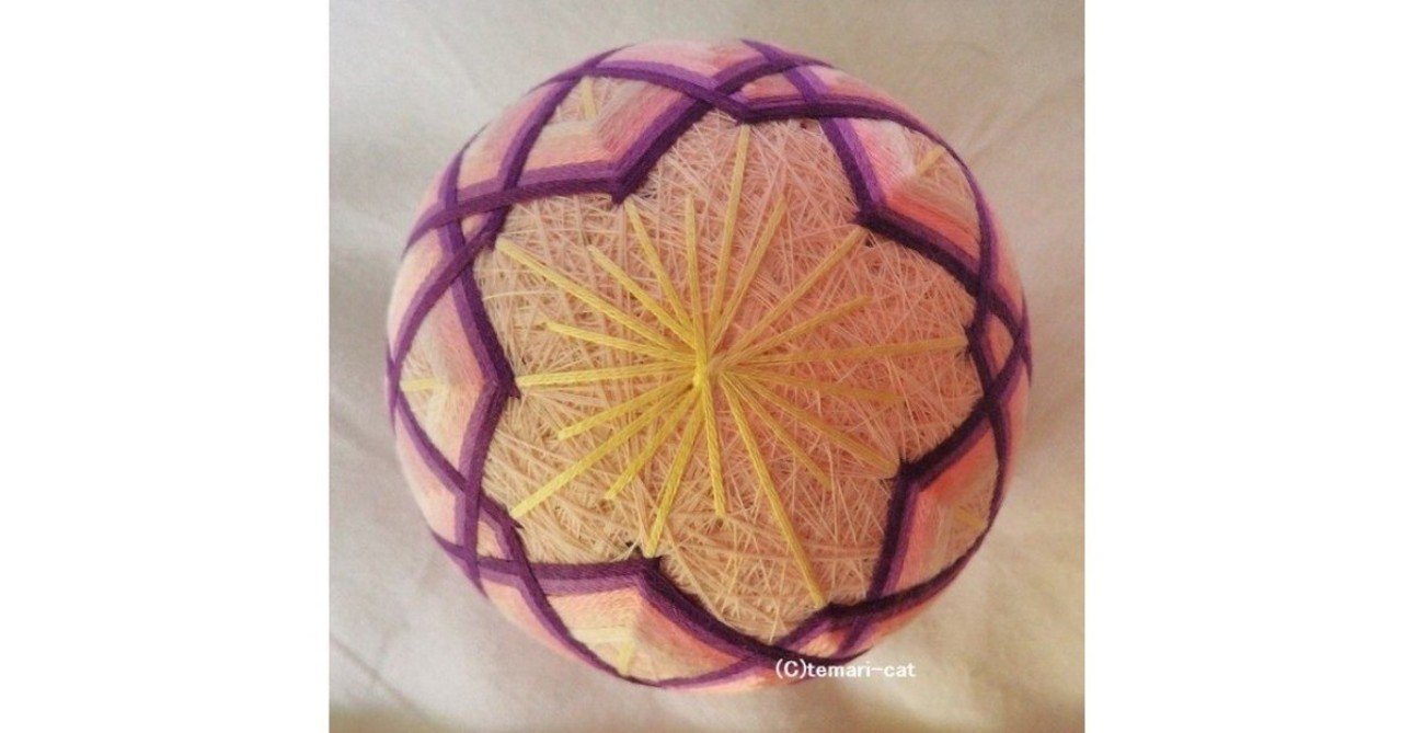 Miyuki 手毬 てまりNo.24 お地蔵様と桜＆蝶々　さくら 刺繍糸の絵・手まりと扇桜｜株式会社さくらほりきり