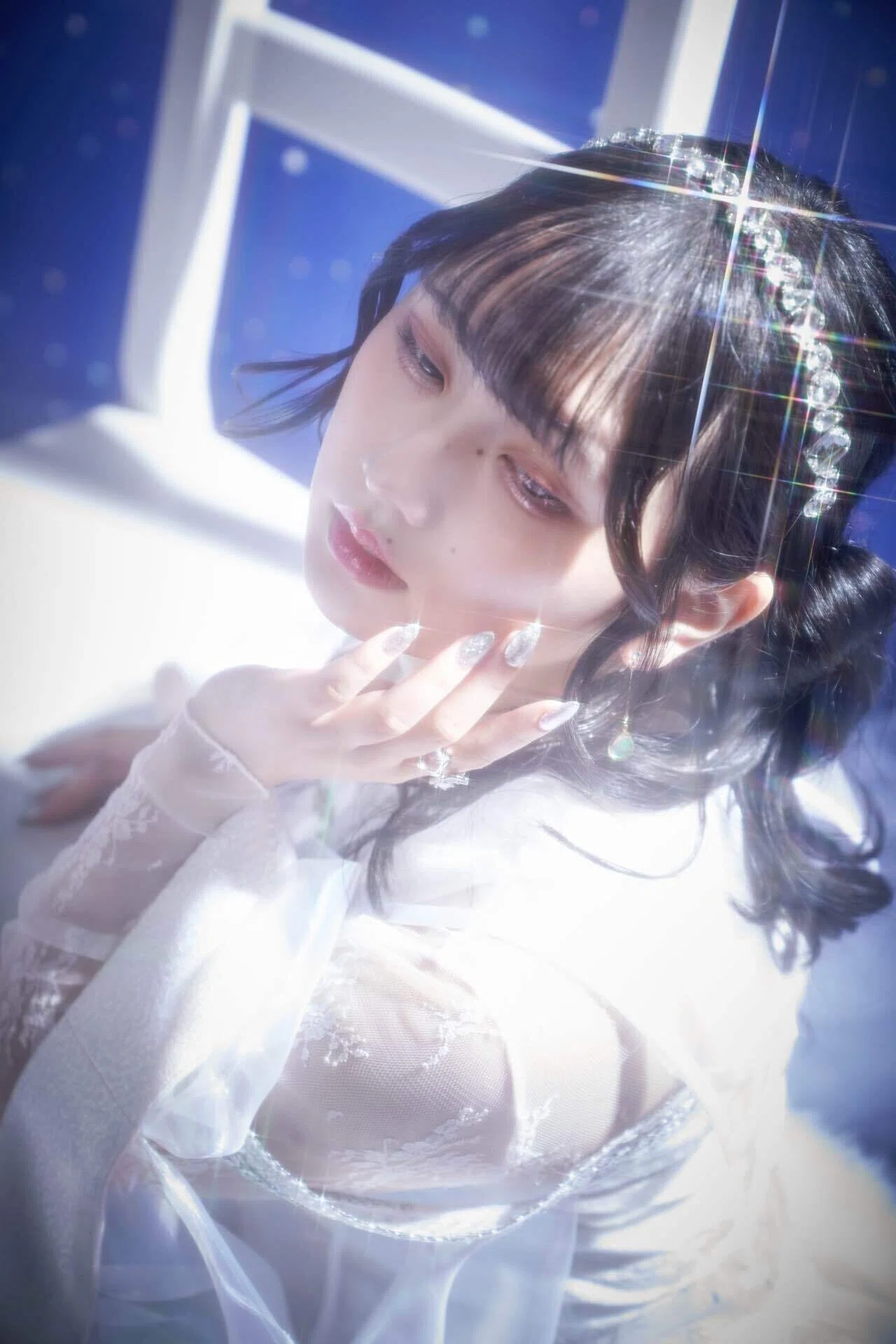 月の女神アルテミスフレーム付き完成品1000ピースジグソーパズル 