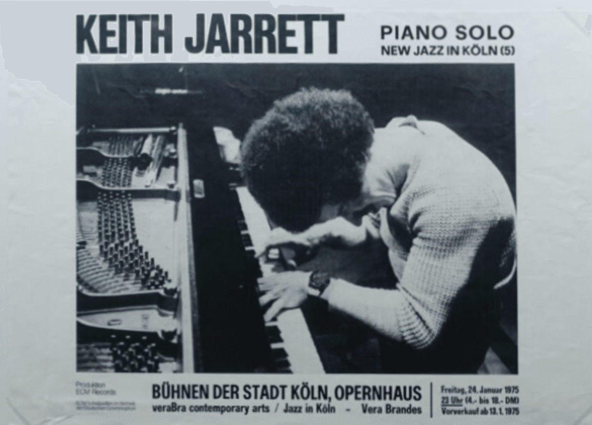 VINTAGEジャズポスター KEITH JARRETT ECM A1ポスター VINTAGEジャズポスター KEITH JARRETT ECM A1ポスター ジャズ記念日: 1