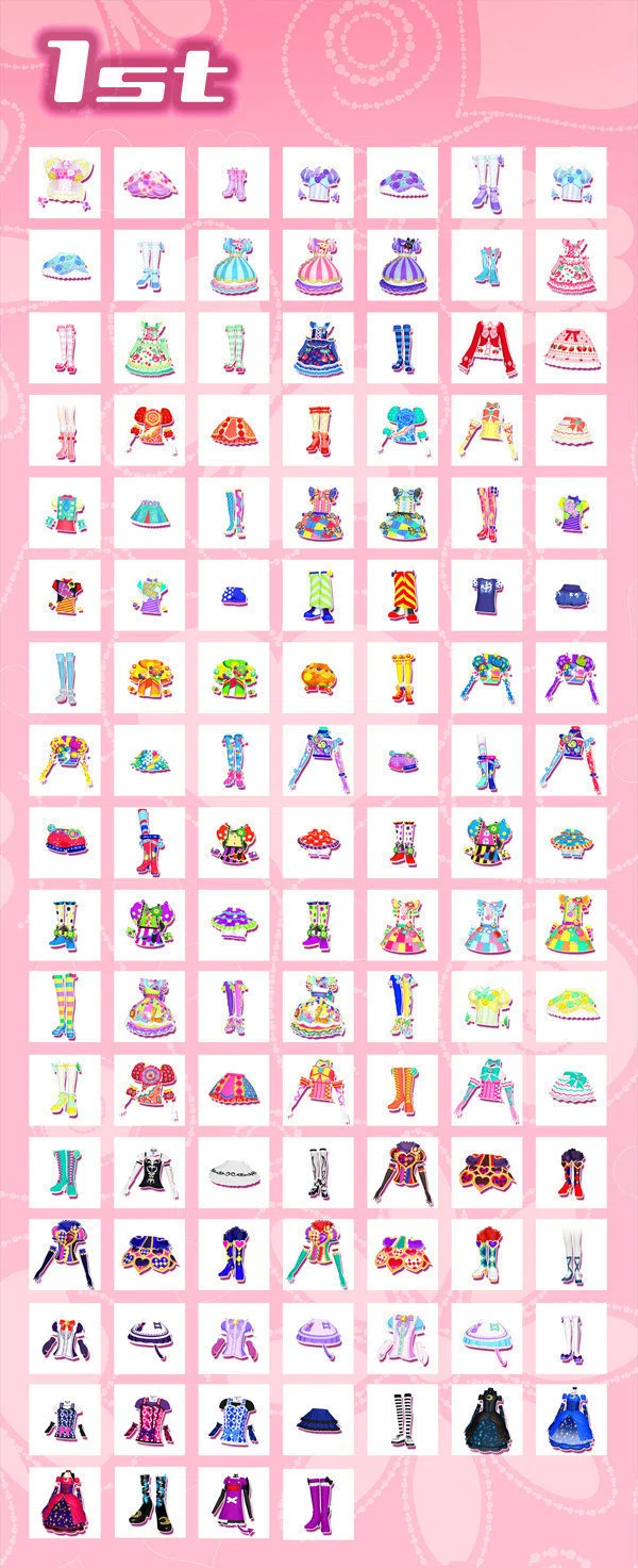 プリパラ 筐体排出アイテム一覧表 15 3まで Mt Note