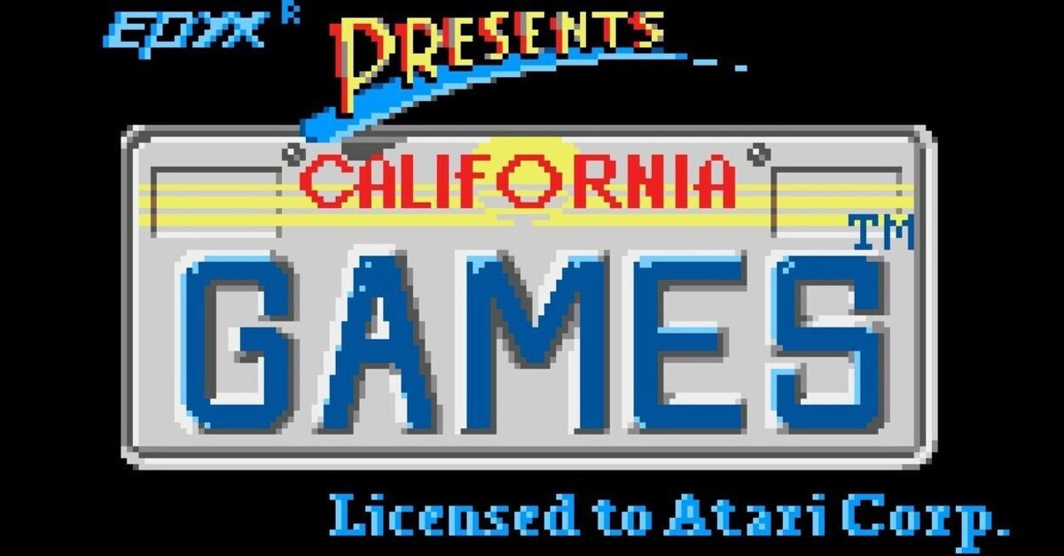 家庭用ゲームソフト CALIFORNIA GAMES [ATARI2600] Atari 2600] California Games (1988) Longplay - YouTube