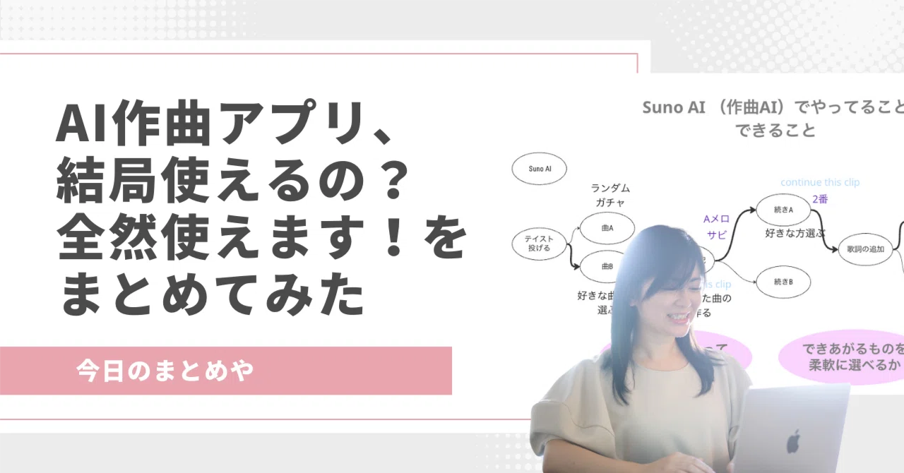 13 AI作曲アプリ、結局使えるの？全然素人でも使えます！をまとめて 