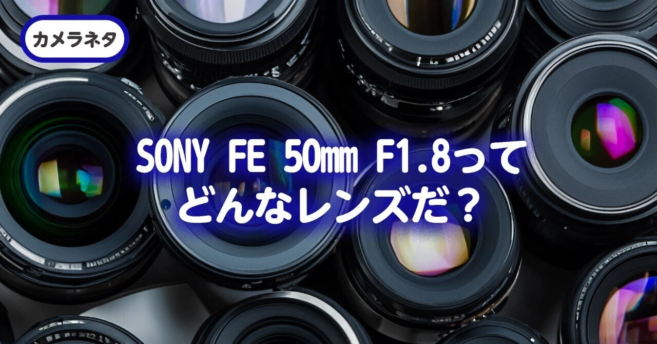 SONY FE 50mm F1.8ってどんなレンズだ?|早川 勇太(Yuta Hayakawa) SONY FE 50mm F1.8ってどんなレンズだ?|早川 勇太(Yuta Hayakawa)