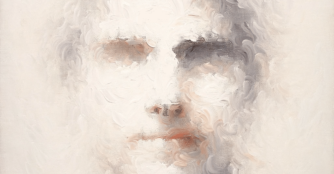 AIで、うっすらと見える人間の顔を描きました。｜gorojy