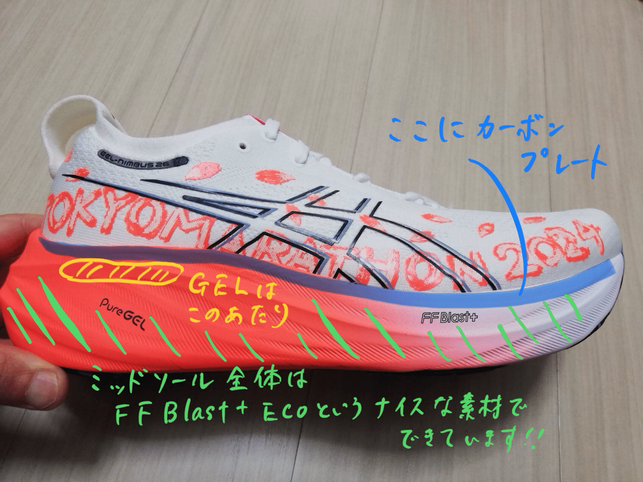 GEL-NIMBUS26】東京マラソン2024限定モデルを徹底レビュー GEL-NIMBUS26】東京マラソン2024限定モデルを徹底レビュー