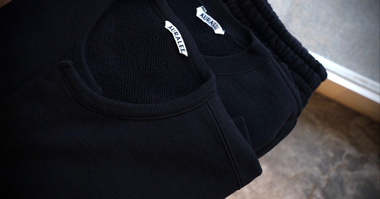 オーラリー 24SS HEAVY BD SWEAT P/O BLACK 3