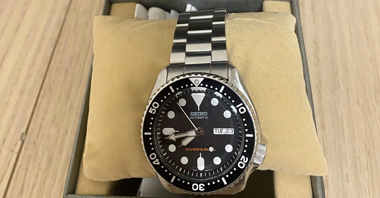 腕時計】SEIKO SKX007 ブラックボーイ オーバーホール｜朝日山サイクル