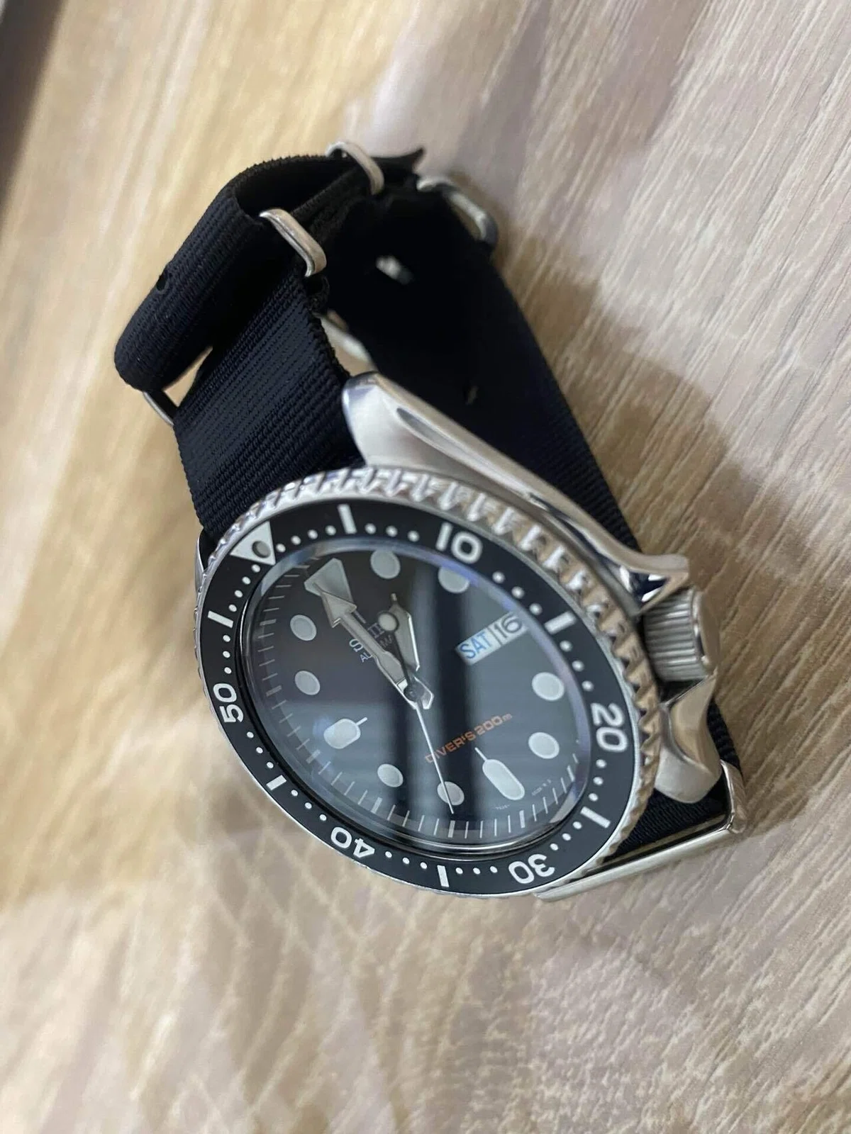 腕時計】SEIKO SKX007 ブラックボーイ オーバーホール｜朝日山サイクル