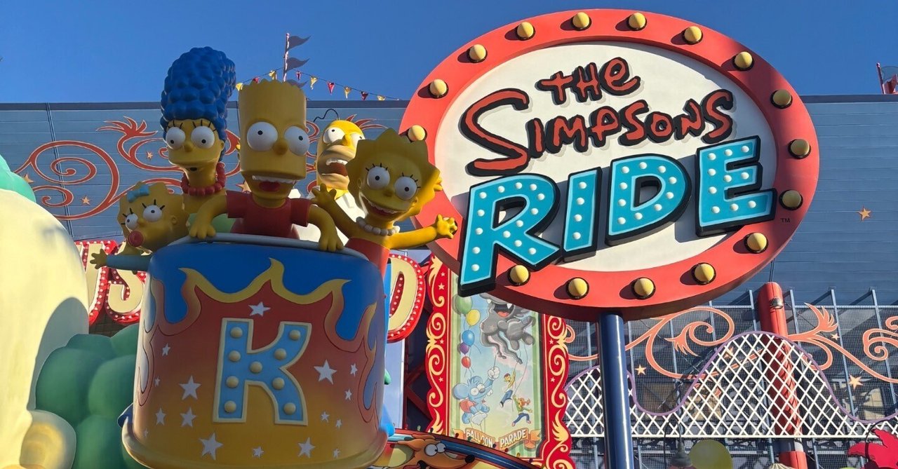 ユニバのthe simpsonsレポ｜ちゃわ