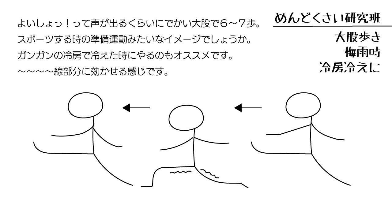 大股歩き