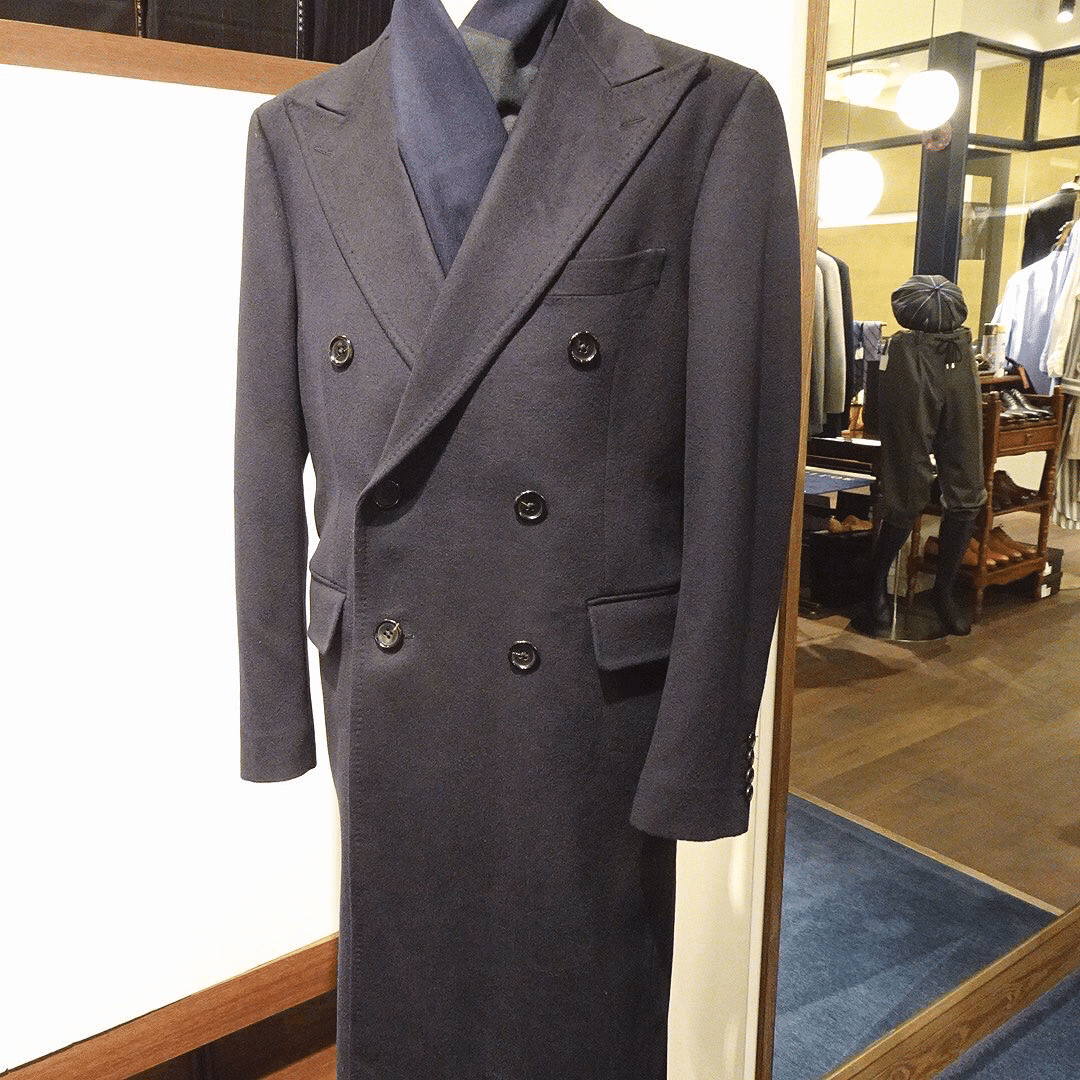 COLOMBO カシミア100% ダブルチェスター 新品】ユニバーサルランゲージ コロンボ ダブルチェスターコート