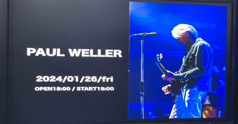 Paul Weller Japan Tour 2024  in 大阪