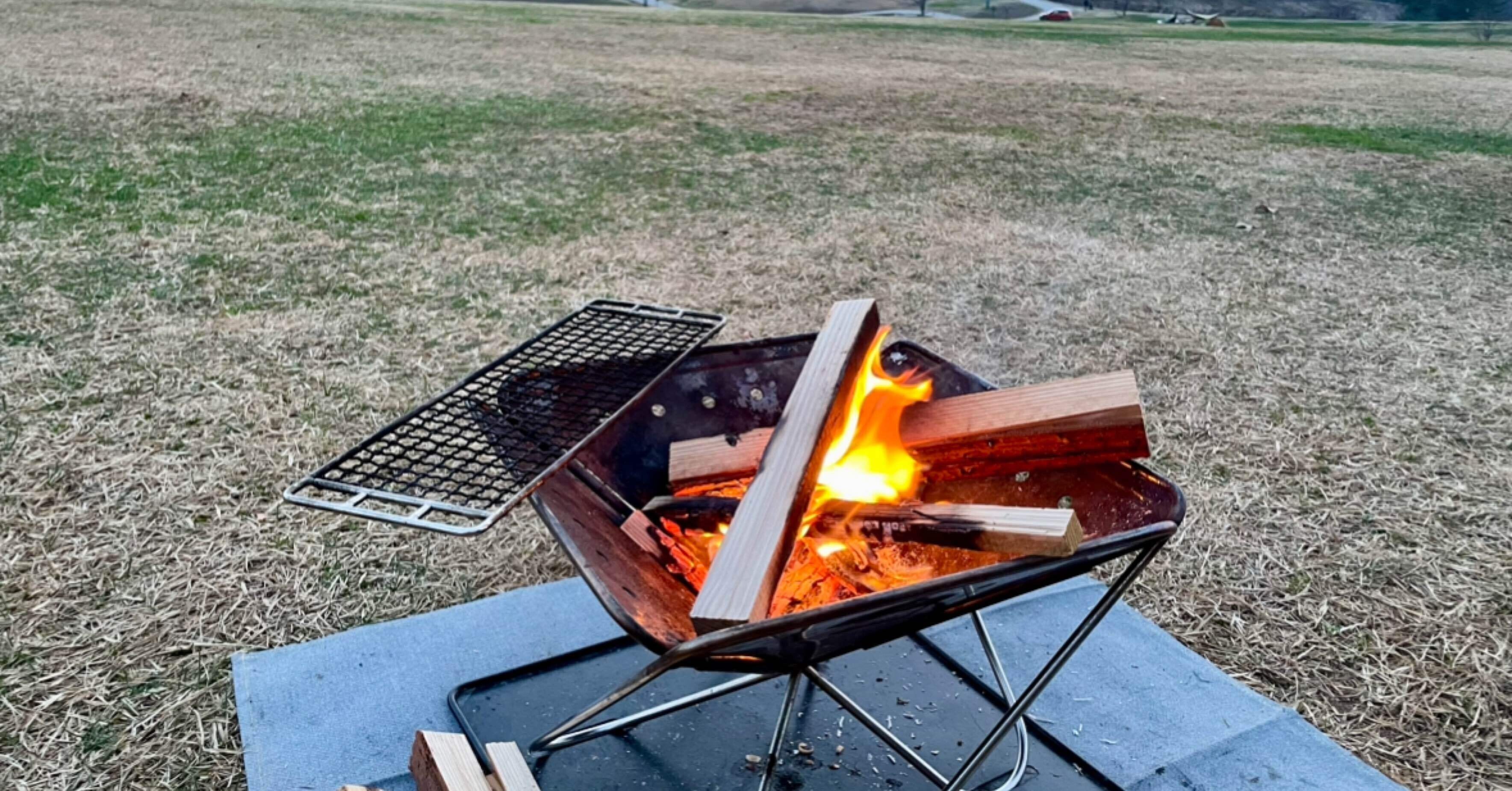 ギア紹介#24〕snow peak 焚火台 M｜めがねCAMP