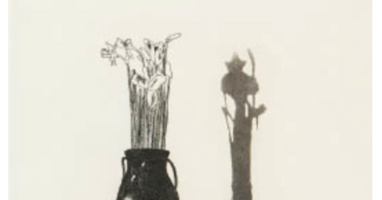 デビッド・ホックニー】版画 / エッチング・アクアチント 「花瓶と花
