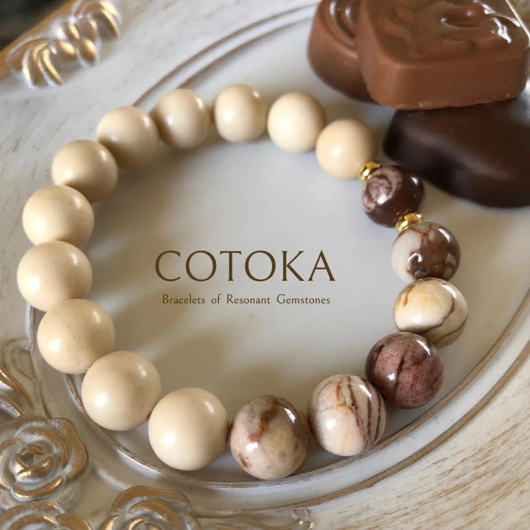 カプチーノ♥ホワイトチョコレート✶優しい波動の天然石デザイン
