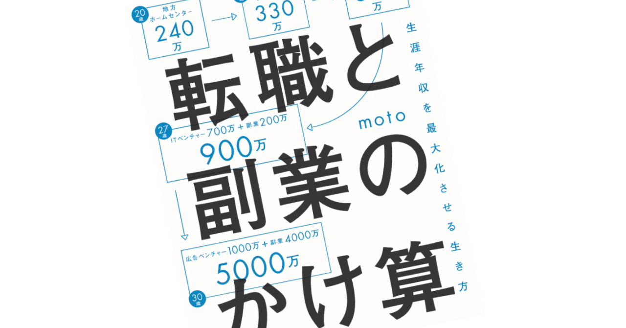 はじめに 転職と副業のかけ算 生涯年収を最大化する生き方 Moto 戸塚 俊介 Note