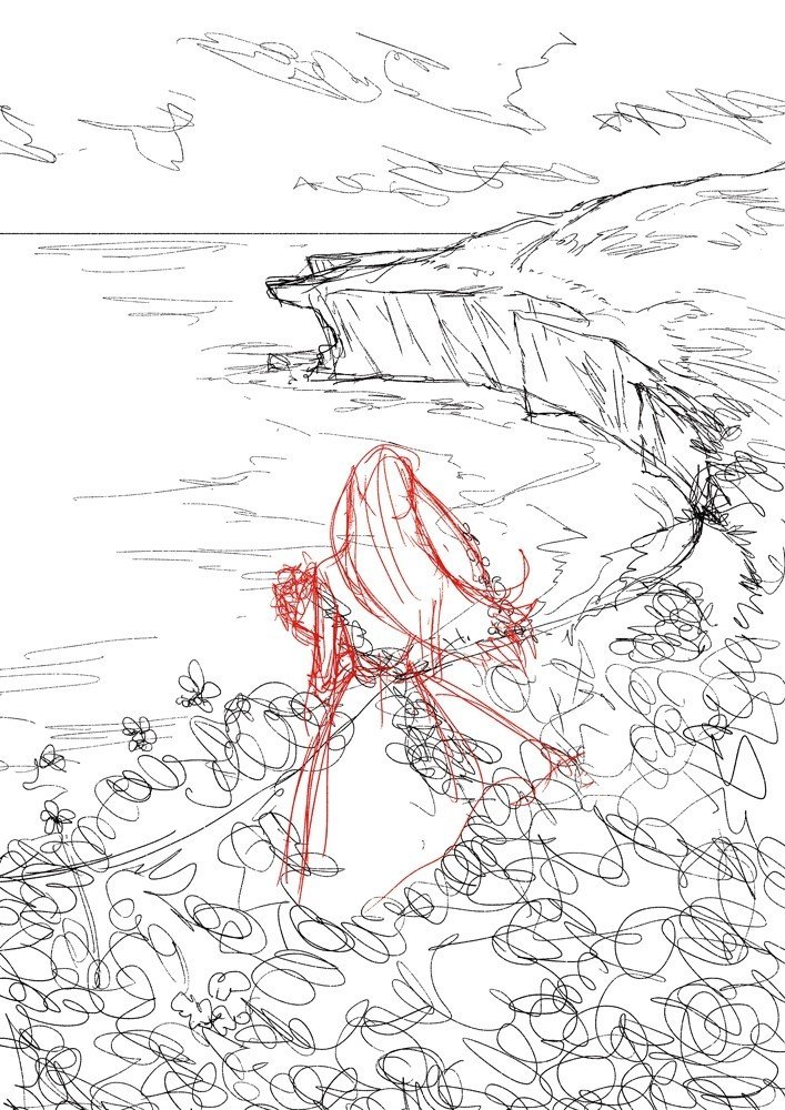 個展新作ラフスケッチ｜しまざきジョゼ