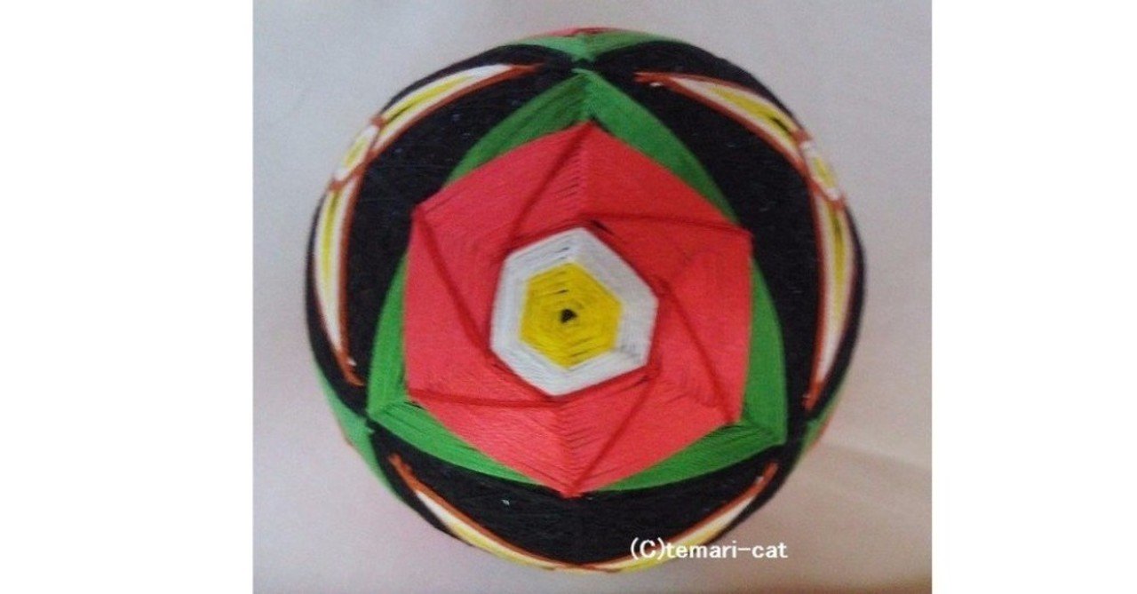 49 手まり「4つの椿」の作り方｜てまり-ねこ