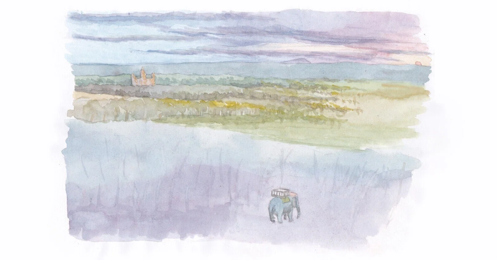 古い旅の絵」#13 カンボジア ①（Cambodia ①）｜isoBe seisaku
