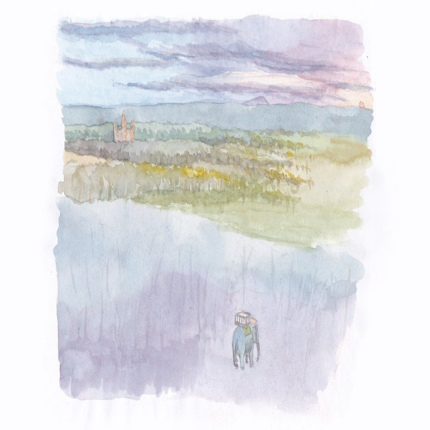 古い旅の絵」#13 カンボジア ①（Cambodia ①）｜isoBe seisaku