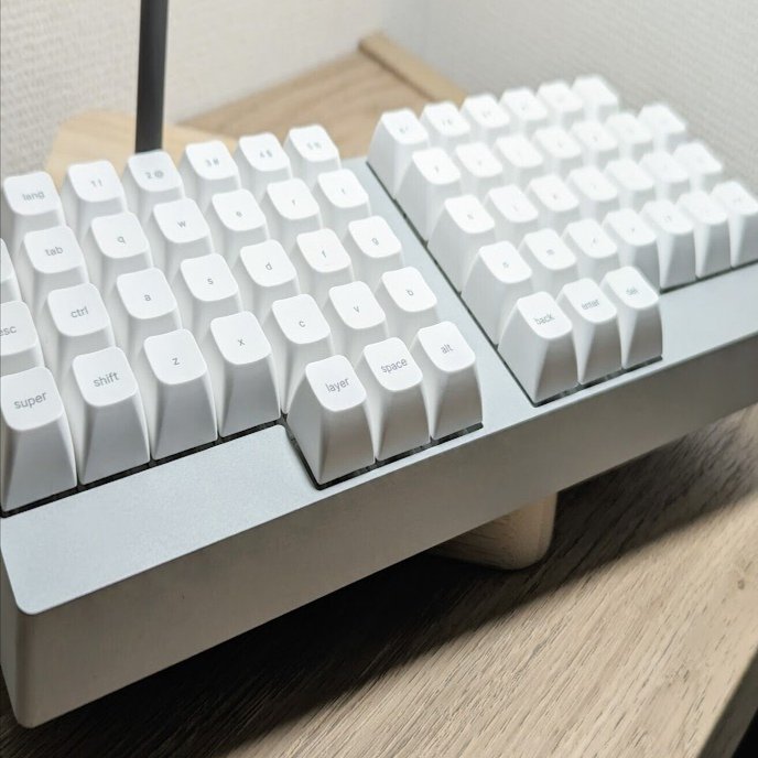 OrthoLinearでSemiSplitでSTM32onBoardでホットスワップでアルミ削り