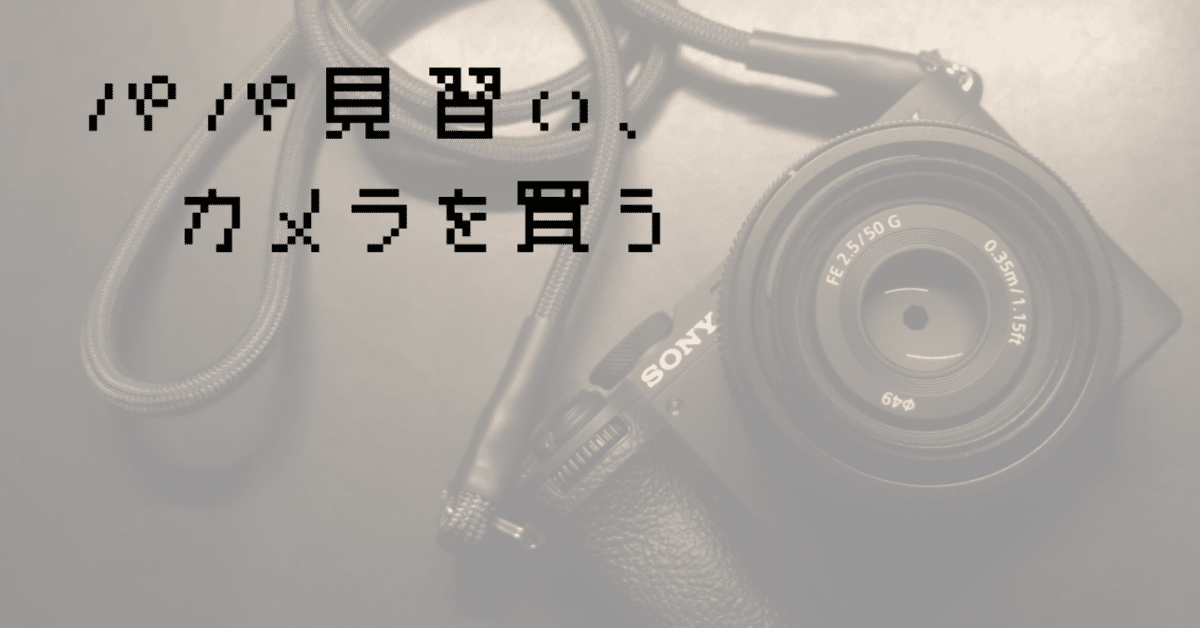 【超目玉枠】 パパ見習い、カメラを買う α7CⅡ…etc｜おはな レンズ(ズーム)