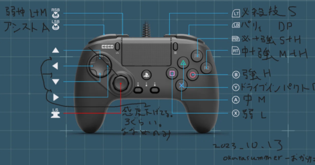 ps4 コントローラー ボタン 配置