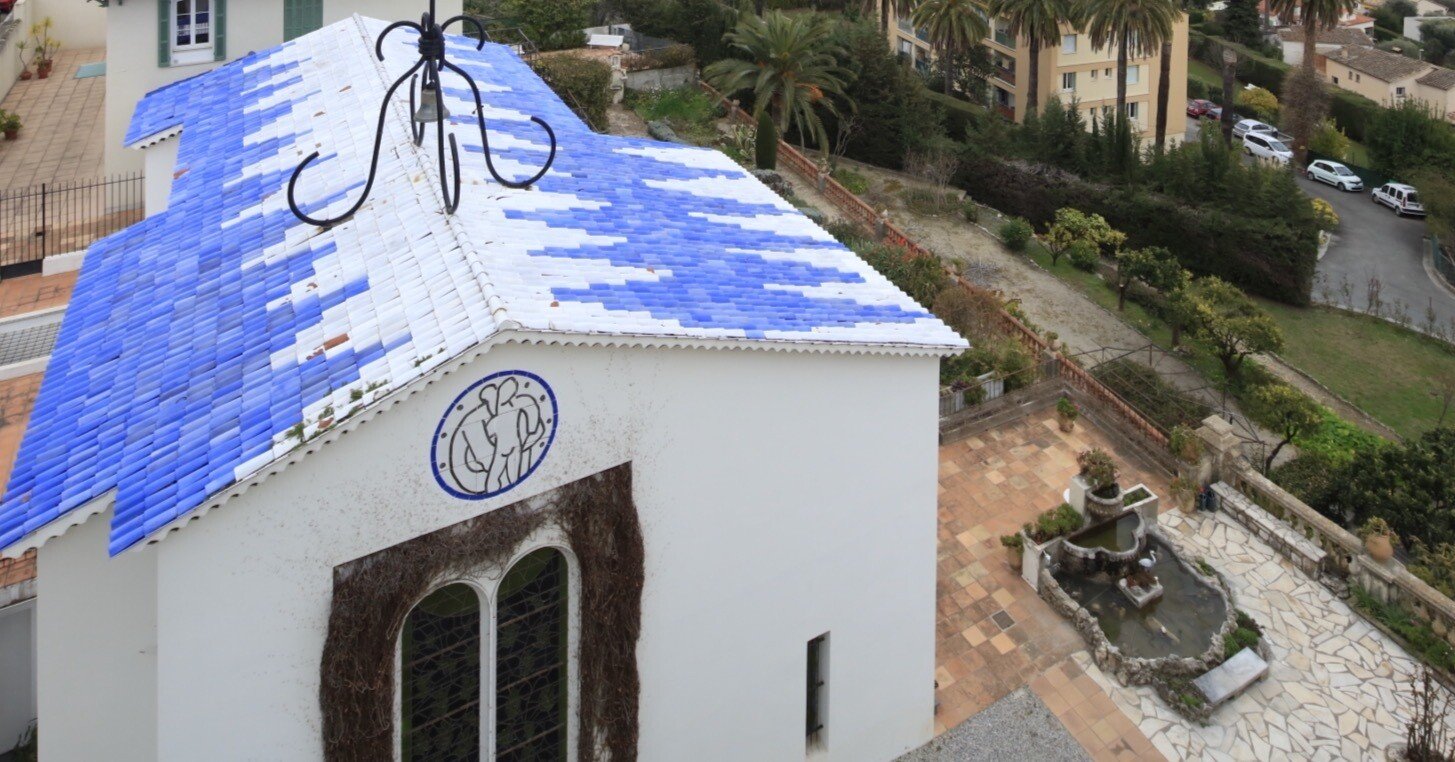 旅とアート：ヴァンスのロザリオ礼拝堂2 修道院からの眺めと、遺言の