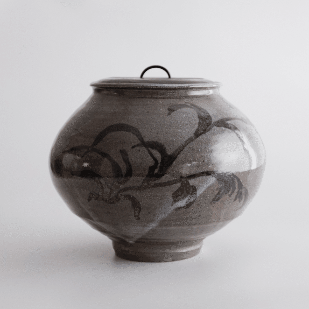 中国　古銅青銅　蝙蝠霊芝文壷　C　3560 中国 古銅青銅 蝙蝠霊芝文壷 C 3560