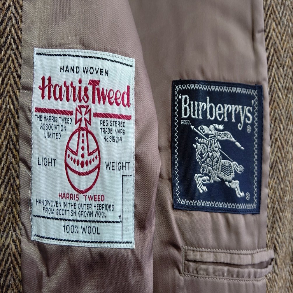 Burberrys🐎バーバリーのハリスツイードジャケットをレスキューした