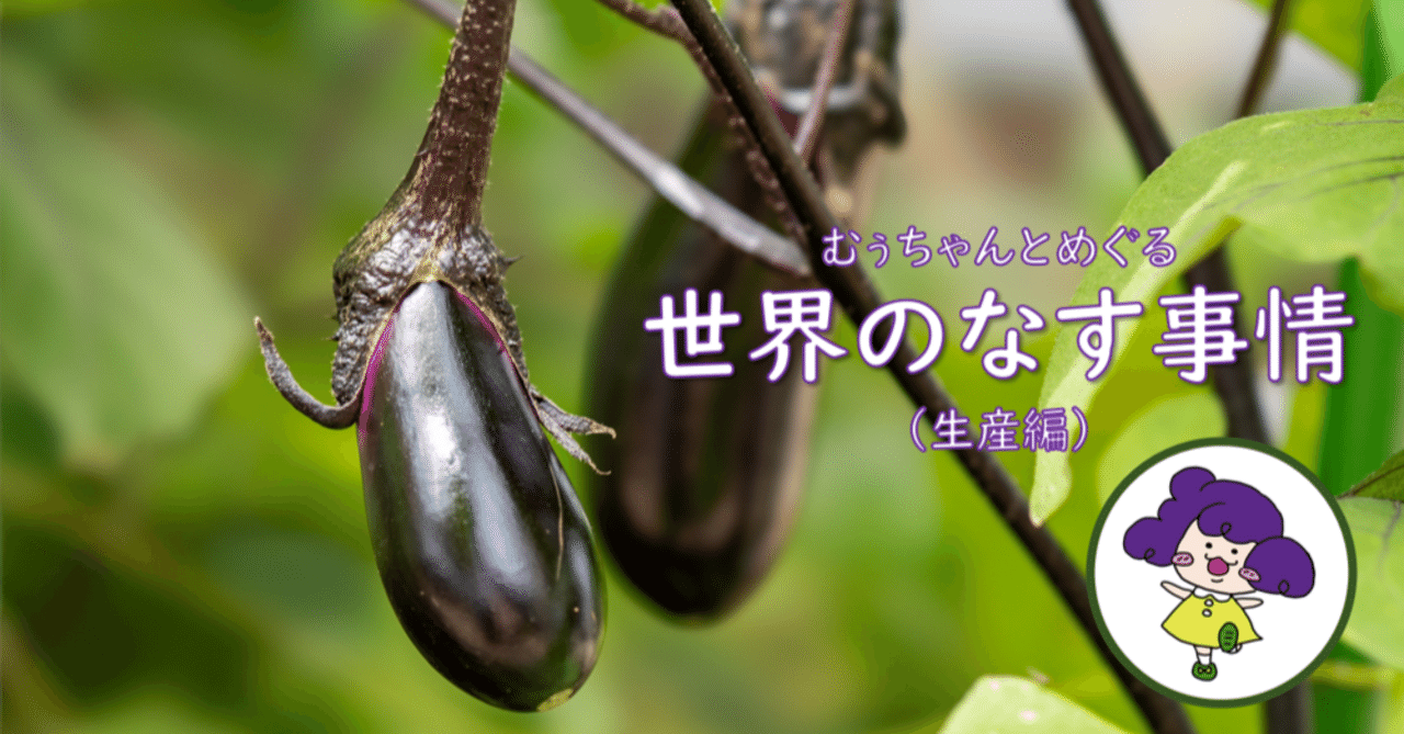 世界のなす事情🍆（生産編）｜むぅちゃん