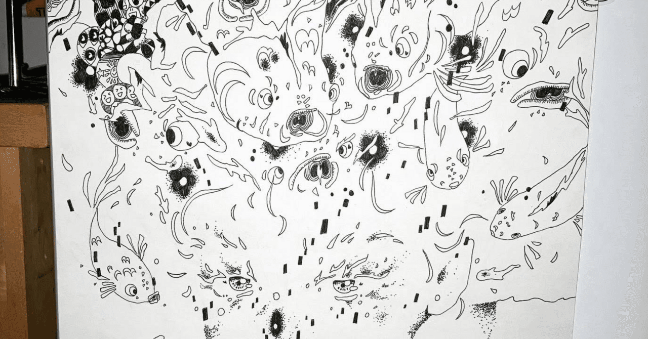 ボールペン画『空想空中戦』 媒体として絵を捉え 他者への接近をこころみる｜Kaho