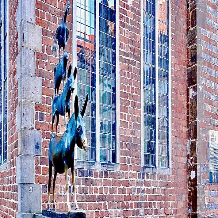 ドイツ・ブレーメンの音楽隊 旅行記と、旅から生まれた絵｜NORDIC TALES