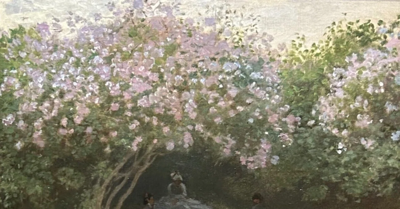 子供のためのオルセー美術館(82)モネ・曇りの日の花と、それから／モネ
