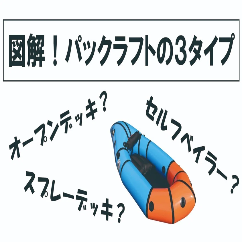 図解】パックラフトの3タイプ｜Blue Nile Gear 代表香本