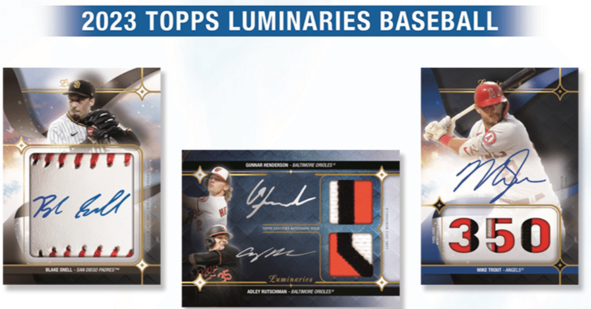 MLBトレカ発売前商品プレビュー・2023 Topps Luminaries Baseball｜KKM
