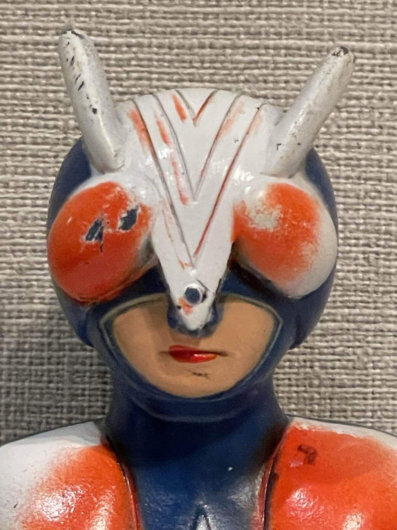 当時もの 無版権 ライダーマン ソフビ ミニサイズ 仮面ライダー