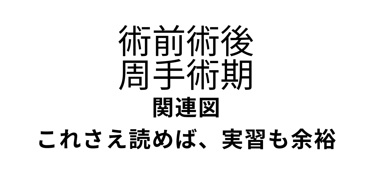 術前術後 周手術期 関連図｜うらナース＠看護過程の達人【coconalaにて