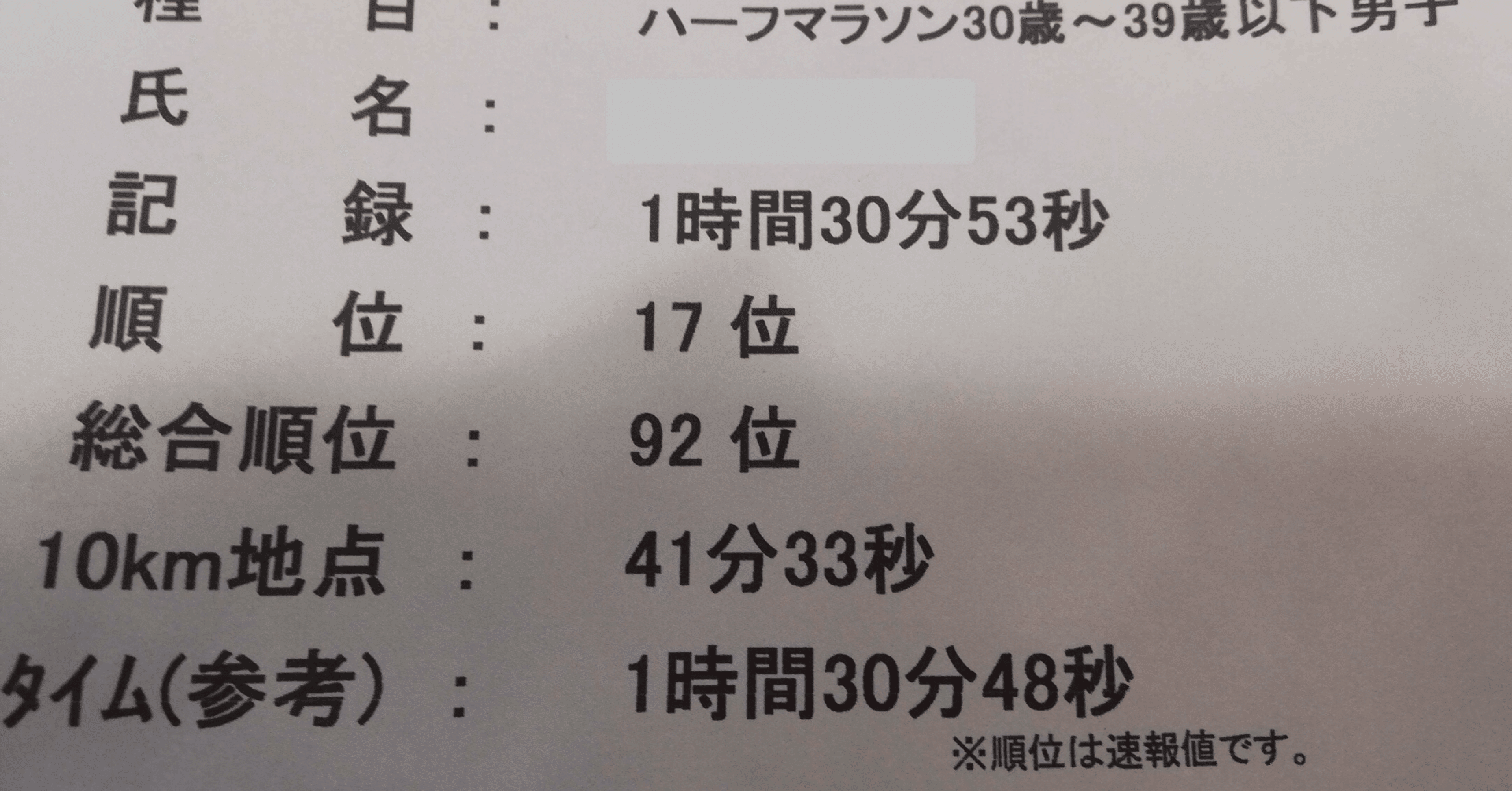 キター！】しおさいマラソンで自己新！！｜taka_running